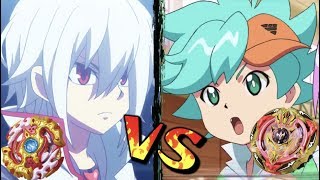 Shu VS Toko  Screw Trident VS Spriggan Requiem  Beyblade Burst Battle [upl. by Venable]