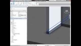 Revit Architecture Applying Skirting using an integrated Wall Sweep [upl. by Aihsit689]