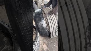 removing the outer casing of a retreaded tire。 [upl. by Skippy]