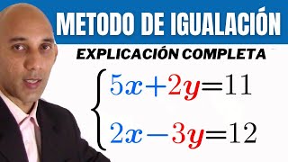 Sistema de ecuaciones Método de Igualación  Explicación completa [upl. by Natica]