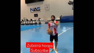 Zubaira shoots some hoops before Dagestan Basketball javiermendezakapodcast shorts [upl. by Inaliak]