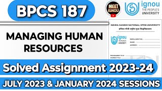 bpcs 187 solved assignment 202324  bpcs 187 solved Assignment 2024  bpcs187 bpcs187ignou bpcs [upl. by Loredo]