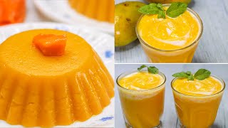 Healthy Mango Smoothie Recipe  Mango Milk Dessert  Mango Recipes [upl. by Sternberg]