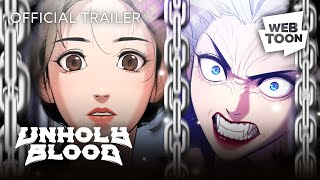 Unholy Blood Official Trailer  WEBTOON [upl. by Larena]