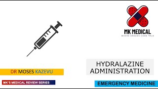 Hydralazine dilution amp administration [upl. by Atinrahc371]