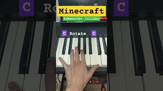 An easy MINECRAFT Subwoofer Lullaby Piano Tutorial Part 2 [upl. by Ahsenad]