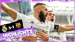 Real Madrid 31 FC Barcelona  ElClásico HIGHLIGHTS  LaLiga 202223 [upl. by Rebbecca]