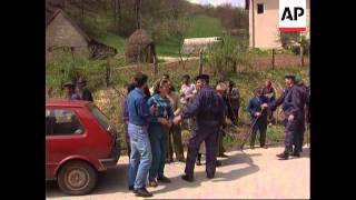 Bosnia  Clashes Between Muslims And Serbs [upl. by Itnahs]