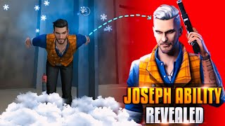 FREE FIRE JOSEPH CHARACTER ABILITY EXPLAINED   2024   JOSEPH CHARACTER ABILITY TEST [upl. by Ferdinana]