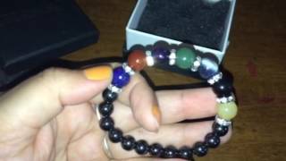 Chakra Hematite BraceletNatural Healing Crystal Magnetic Therapy [upl. by Almallah23]