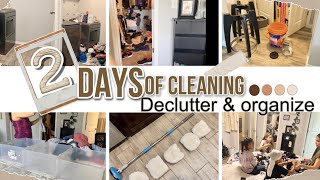 DECLUTTER CLEAN ORGANIZE 2023 Deep clean with meMessy housecleaning videoMotivation of 2 days [upl. by Hannazus]