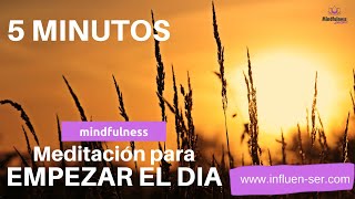 MEDITACION de la MAÑANA🌞  5 minutos  Meditación guiada para COMENZAR el DIA con ENERGIA 😃🙏 [upl. by Enyamart]