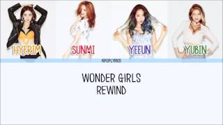 Wonder Girls  Rewind EngRomHan Picture  Color Coded HD [upl. by Llenaej]