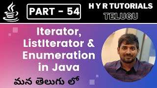 P54  Iterator ListIterator amp Enumeration in Java  Collections  Core Java  Java Programming [upl. by Stanislaus458]