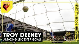 TROY DEENEY  AMAZING LASTMINUTE GOAL V LEICESTER SENDS WATFORD TO WEMBLEY [upl. by Darb455]