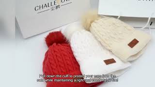 Comfortable Knit Skull Caps ChineseMade Knit Beanies For Winter Customizable Knit Headwear [upl. by Mattah]