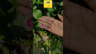 earring making at home shorts youtubeshorts earrings trending navratrijwellery [upl. by Aseram630]