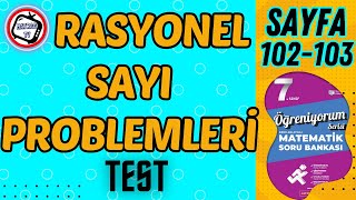 Rasyonel Sayı Problemleri Matsev Öğreniyorum Serisi Sayfa 102103 [upl. by Eben]