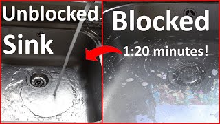 How To Unblock A Sink by removing the waste pipe system [upl. by Sucitivel]