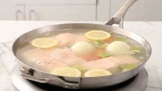 Simple Poached Salmon Martha Stewart [upl. by Carper157]