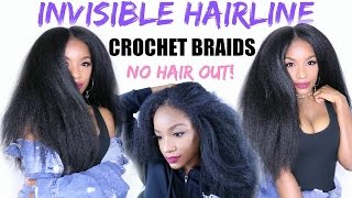 How to SLAY Your Crochet Braids  NEW Invisible Hairline Method [upl. by Lavena]