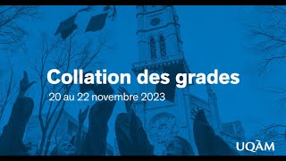 Collation des grades de lUQAM  École des sciences de la gestion  21 novembre 19h [upl. by Fricke]