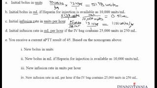 Weight Dose 9 Heparin Protocol [upl. by True]