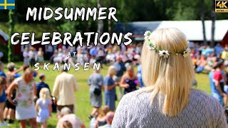 Swedish Midsummer Celebration in Stockholm  Midsommar 2023  Skansen Sweden [upl. by Madden]