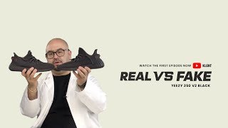 KLEKT Legit Check Ep1 How To Spot A Fake Yeezy 350 V2 quotBlack Staticquot 2019 [upl. by Harcourt]