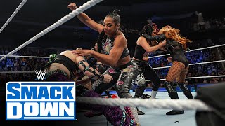 FULL SEGMENT – Becky Lynch emerges to play WarGames against Damage CTRL SmackDown Nov 17 2023 [upl. by Conti163]