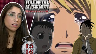 FullMetal Alchemist Brotherhood REACTION  FMAB Ep 1516 [upl. by Klehm]