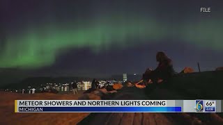 Meteor showers northern lights coming [upl. by Leur]