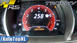 RENAULT Megane RS TROPHY 300HP 0258kmh ACCELERATION amp TOP SPEED by AutoTopNL [upl. by Lybis]