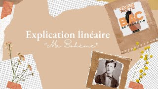 EXPLICATION LINÉAIRE quotMA BOHÈMEquot [upl. by Allecram]