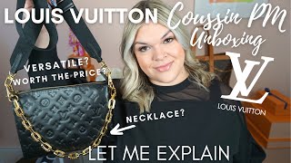 UNBOXING THE LOUIS VUITTON COUSSIN PM BAG 2021  Is It Worth The Price  Rachel Went Shopping [upl. by Anastasie]