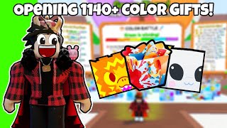 Opening 1140 Color Gifts  Pet Simulator 99 [upl. by Hamal]