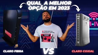 CLARO FIBRA ou CLARO COXIAL qual é o melhor 2023 [upl. by Ewan]