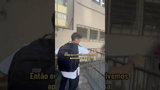 ALUNOS NA ESCOLA😱🤣 FUGA COM GERAL NA ESCOLA youtubeshorts shorts escola [upl. by Ahselak]