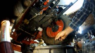 How to change the hydraulic fluiddifferential fluidfilters on your Kubota 2920 tractor Part2 [upl. by Lindbom498]