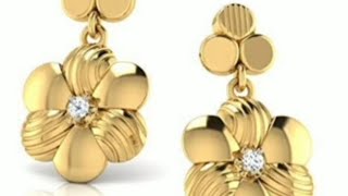 Gold dropped earrings new style latest stylish fashion and new caratlane earrings New style [upl. by Brodench]