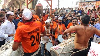 Shivali Maval Puneri Dhol Tasha Pathak at Antophill cha Raja Visarjan 2022 [upl. by Nnylyt]