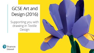 GCSE Resource  Drawing in Textile Design [upl. by Airdnal]