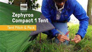 Wild Country Zephyros Compact 1 Tent  In Depth Pitch Pack amp Tips 2021 [upl. by Initirb81]