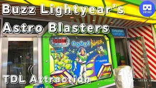 【VR180 3D】TDL Attraction Buzz Lightyears Astro Blasters [upl. by Bibi]