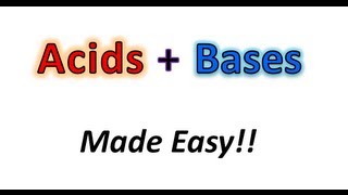 Acids  Bases Made Easy Part 1  What the Heck is an Acid or Base  Organic Chemistry [upl. by Asyle205]