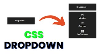 Dropdown Tutorial  HTML ampCSS amp Javascript [upl. by Osmund830]