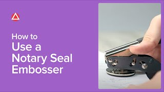 How To Use A Notary Seal Embosser [upl. by Pratt]