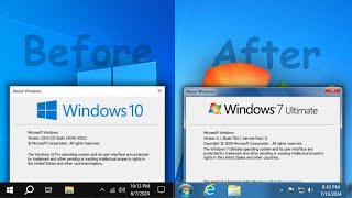 How to transform Windows 10 into Windows 7 [upl. by Rudiger582]