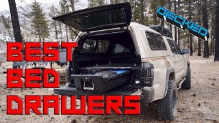 I Got DECKED Out Install and Review my truck bed storage  Toyota Tacoma short bed [upl. by Aihsek]