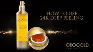 How to Use OROGOLD 24K Deep Peeling [upl. by Winifield506]